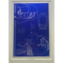 2025 Niue 1 oz Silver $2 Star Wars Blueprint: Darth Vader Helmet