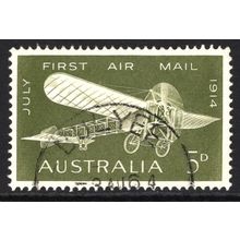 AUSTRALIA 1964: 50th ANNIVERSARY FIRST AIRMAIL - 5d USED (G1)