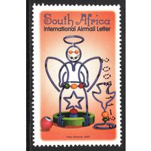SOUTH AFRICA 2005: CHRISTMAS - (1.77R) INTERNATIONAL AIRMAIL LETTER USED (G20)