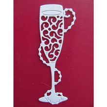 6 x Tattered Lace Die Cuts Champagne Pearls