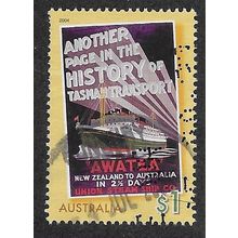 AUS 2004 $1.00 'BON VOYAGE OCEAN LINERS POSTER ART' FINE USED (EBID68-397)