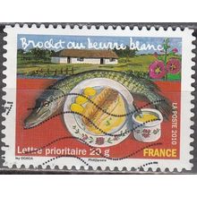 France 2010 Michel 4885 O Cote (2010) 1.10 € Brochet au beurre blanc