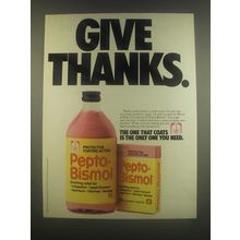 1985 Pepto-Bismol Medicine Ad - Give Thanks
