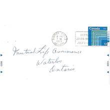 Canada. #EN102 Elizabeth II FISHER Postal Envelope USED 1977