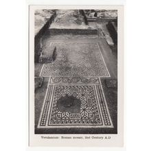 Roman Mosaic Verulamium St Albans Hertfordshire RP Postcard VM14