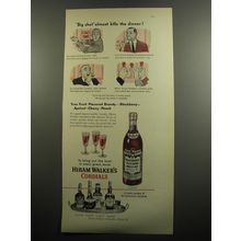 1951 Hiram Walker's Cordials Ad - Big shot almost kills the dinner
