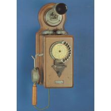 Fernsprechtischapparat Hildesheim 1908 Antique German Phone Postcard