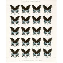 Spicebush Swallowtail Butterfly Sheet of Twenty 66 Cent Stamps Scott 4736