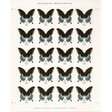 Spicebush Swallowtail Butterfly Sheet of Twenty 66 Cent Stamps Scott 4736