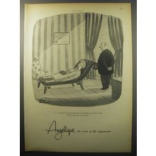 1955 Angelique Perfume Advertisement - cartoon by Charles Addams