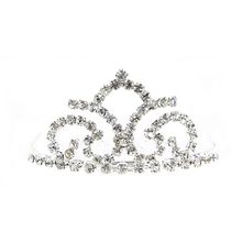 Small Tiara w/ Comb - Clear Crystal Stones - CB-6850