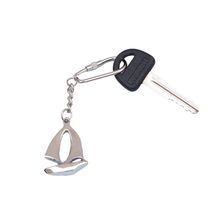 Pack Of 2] Chrome Yacht Key Chain 5""