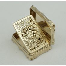 Nathaniel Mills Victorian Silver Gilt Vinaigrette, Birmingham 1844 - superb