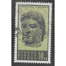 CYP 1962 10m 'BRONZE HEAD OF APOLLO' FINE USED (EBID56-384)