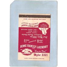 New York Buffalo Matchcover Royal Flash Home Family LaundryInc Low Phone N~2507