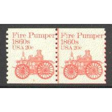 1908 20c Fire Pumper Fine MNH Dry Gum CNP Left 5 V0877