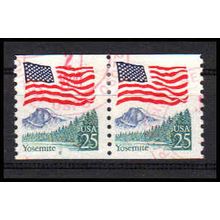Used 2280a 25c U.S. Flag Fine CNP Left 8 PA1052