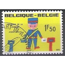 Belgique 1970 Michel 1585 O Cote (2008) 0.25 € Dessin d'enfant Facteur