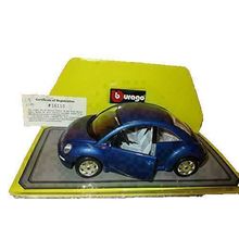 Vintage Burago 1.18 Scale Volkswagon Beattle Color Blue