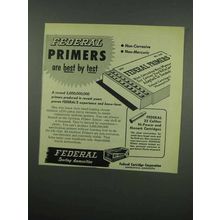 1954 Federal Primers Ad - Are Best by Test