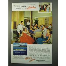 1956 Matson Lines Cruise Ad - Sailing Hawaii on Lurline