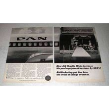 1966 Pan Am Airline Ad - Charlie Wade Increase Pool