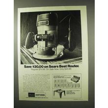 1975 Sears Craftsman Commercial Router Ad - Save