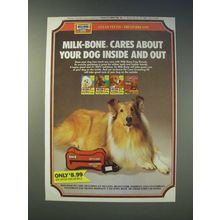 1989 Milk-Bone Dog Biscuits Ad - Milk-Bone cares about your dog inside and out