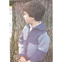 Crochet Child's Pattern Patchwork Sweater