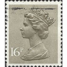 GB, Queen Elizabeth Machin, mushroom 1983, 16p, #2