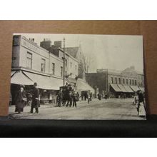 BARKING BROADWAY, 1906, DAGENHAM & BARKING, LONDON repro postcard vgc /