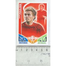 2010 Topps Match Attax World Cup Trading Card - Denmark, Jakob Poulsen