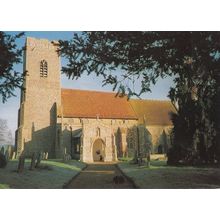 Huntingfield St Mary Suffolk Church Postcard