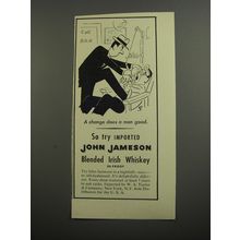 1952 John Jameson Whiskey Ad - A change does a man good - Dentist