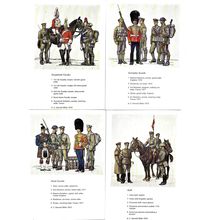Art BRITISH ARMY UNIFORMS 1914-18 Set of 12 Postcards (Imperial War Museum)