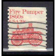 Used 1908 20c Fire Pumper Fine W0966