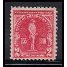 688 2c Battle of Braddock Fine MNH O2675
