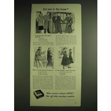 1948 Kotex Sanitary Napkins Ad - Are you in the know?