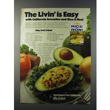 1981 Rice-A-Roni Chicken Flavor Ad - Easy Livin' Salad