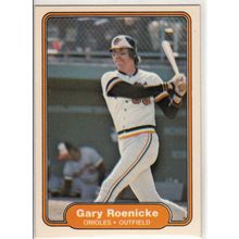 1982 Fleer baseball card 177 Gary Roenicke- Orioles