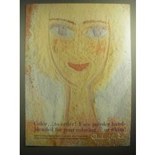 1959 Charles of the Ritz Made-to-order powder Ad - Color to order! Face powder