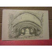 CHAPTER HOUSE, CLEEVE ABBEY, Somerset. unused postcard artist. S W Lovelace #