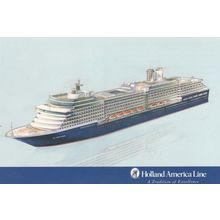 Holland America Line MS Zuiderdam Ship Postcard