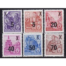 GERMANY DDR [1954] MiNr 0435 ex ( **/mnh ) [01] Aufdruck glänzend