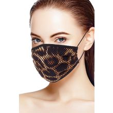 Mesh Leopard And Camouflauge Print Face Mask