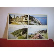 multiview, SHANKLIN, ISLE OF WIGHT used vintage postcard by Jarrold ..1955 pm =