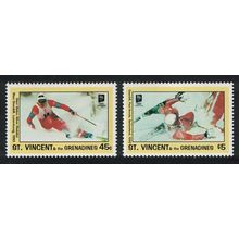 St. Vincent Winter Olympic Albertville Winners 1993 MNH SG#2280+2292