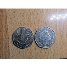 GB 2015 Elizebeth II Decimal 50p Coin