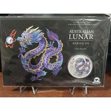 1oz Silver Collectible 2024 Australian Lunar Dragon Series III Coin