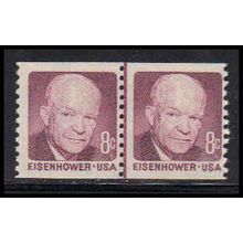 1402 8c Dwight Eisenhower Barely Clears MNH CLP QA0111